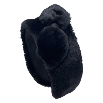 Faux Fur Earmuffs With Side Bow