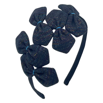 Black Multi Metallic Lou Lou Headband