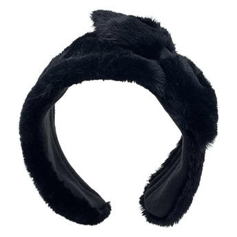 Faux Fur Earmuffs With Side Bow
