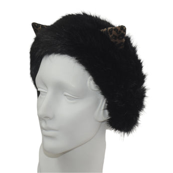 Faux Fur Earmuffs With Ears