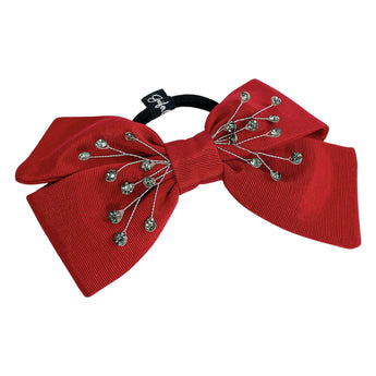Big Bow Rhinestone Hair Tie