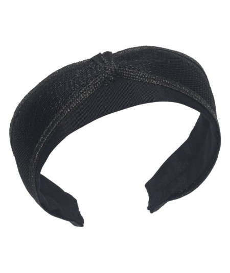 Linen with Straw Divot Headband