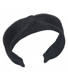 Linen with Straw Divot Headband