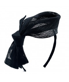 Sinamay Straw Bow Headband