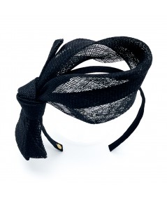 Sinamay Straw Bow Headband