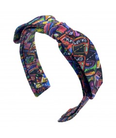 Cotton Print Center Turban Headband