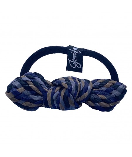 Deep Sea Raffia Small Knot Hair Elastic