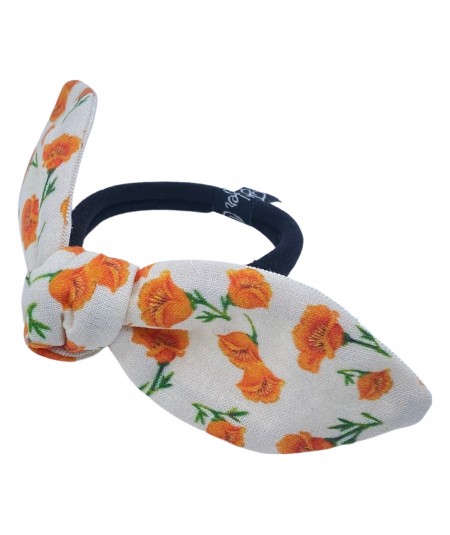 California Poppy Hair Tie