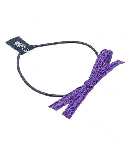 Purple Tagaline Bow Hair Elastic