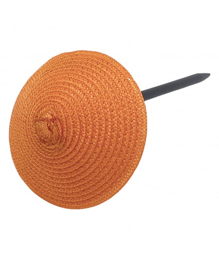 Orange Straw Mini Hat Hair Stick
