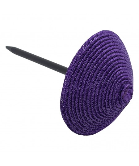 Purple Straw Mini Hat Hair Stick