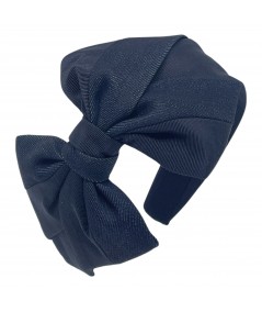 Indigo Denim Bow Headband