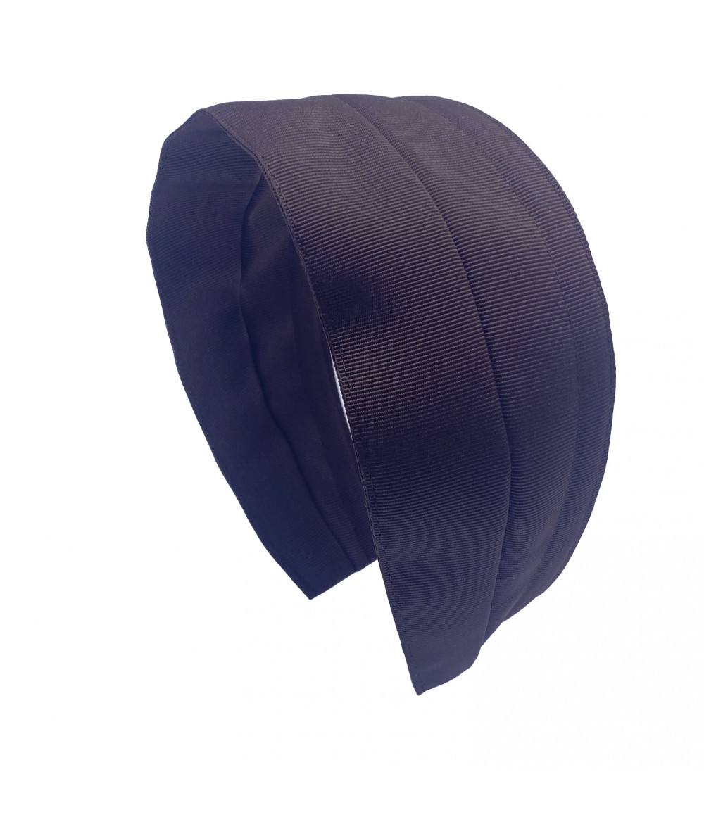 Brown Grosgrain Extra Wide Headband