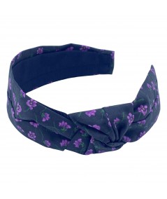 Violets of Black Estelle Turban Headband