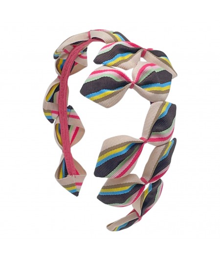 Candy Sabrina Grosgrain Stripe Headband