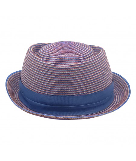 Pasano Color Stitch Pork Pie Hat