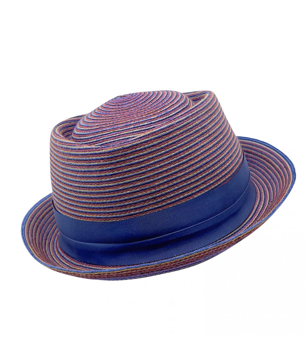 Pasano Color Stitch Pork Pie Hat