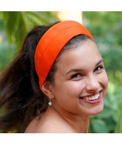 Orange Grosgrain Extra Wide Headband