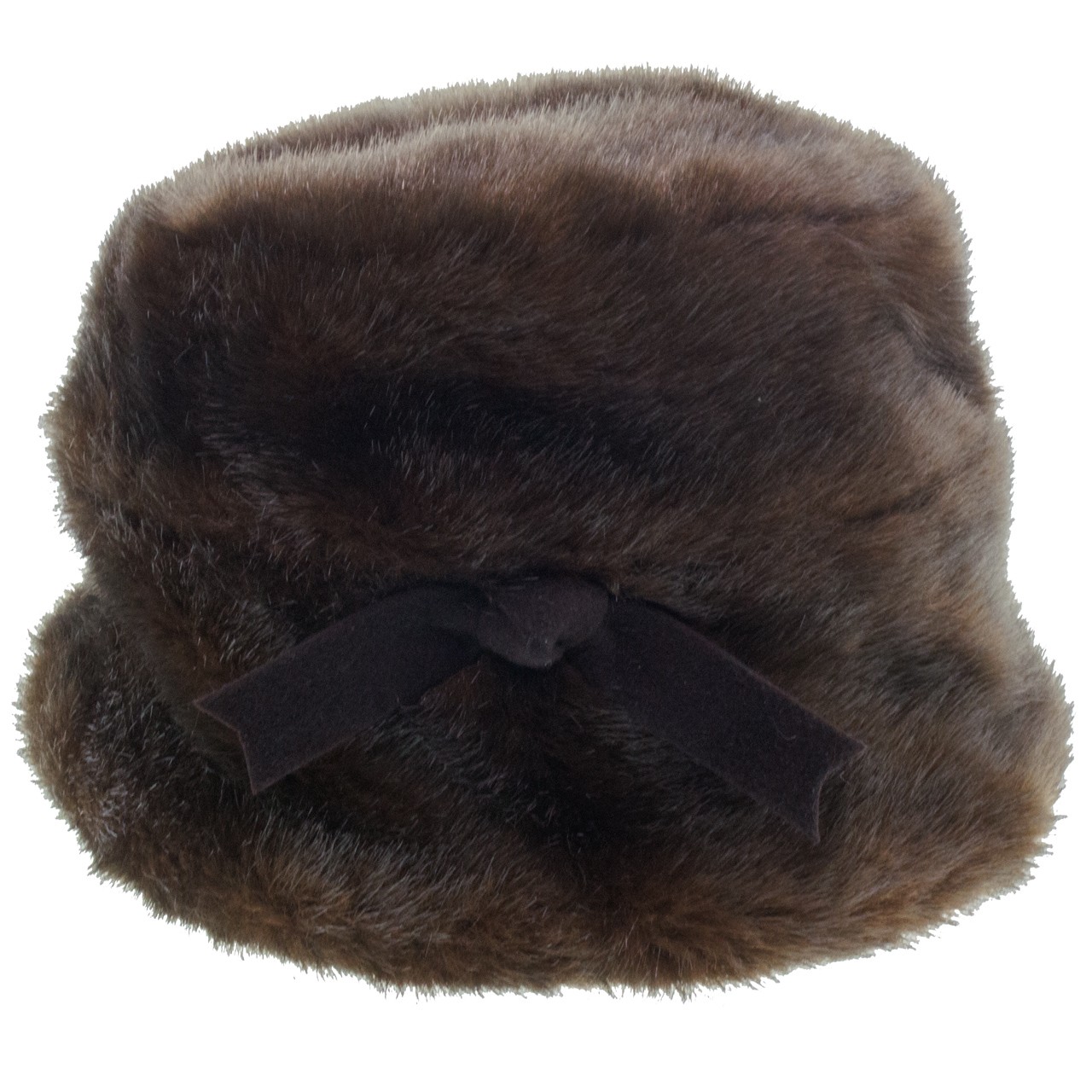 Faux Beaver Fur Toque Hat