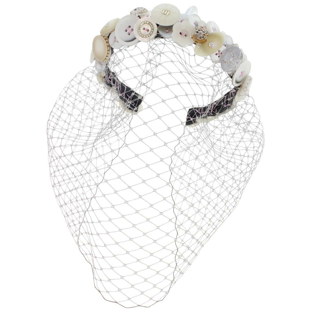 Bridal Birdcage Veil Fascinator - Jennifer Ouellette