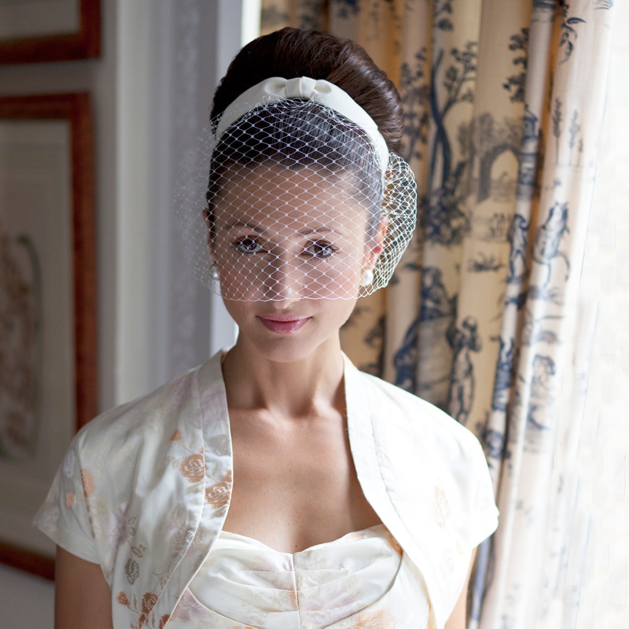 tulle birdcage veil