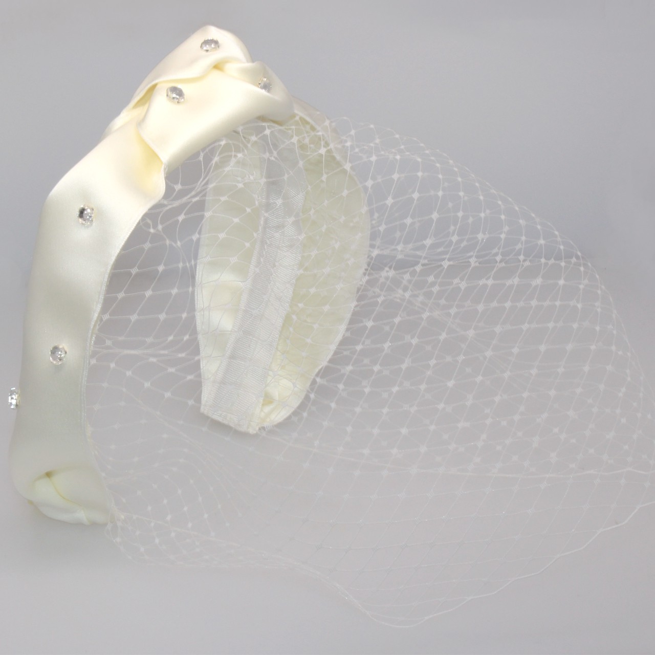 Bridal Birdcage Veil Fascinator - Jennifer Ouellette