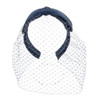 Metallic Bow Vivienne Face Veil