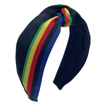 Rainbow Grosgrain Turban Headband
