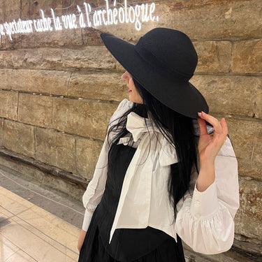Big Brim Black Hat Jennifer Ouellette