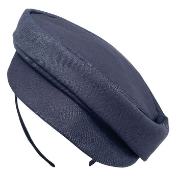 Denim Wild One Cap Fascinator