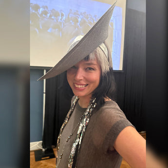 Grey Silver IFO Fascinator
