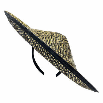 Gold & Black Metallic IFO Fascinator Hat