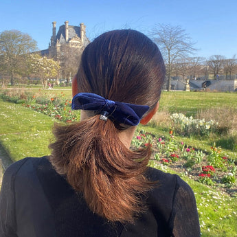 Plush Velvet Bow Hair Tie & Bracelet