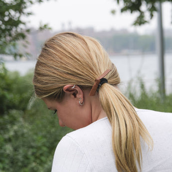 Leather Knot Hair Tie & Bracelet