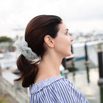 Metallic Tulle Big Scrunchie