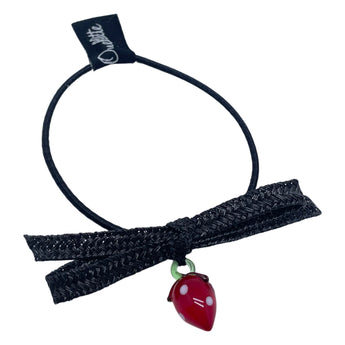 Straw Bow & Fruit Hair Tie