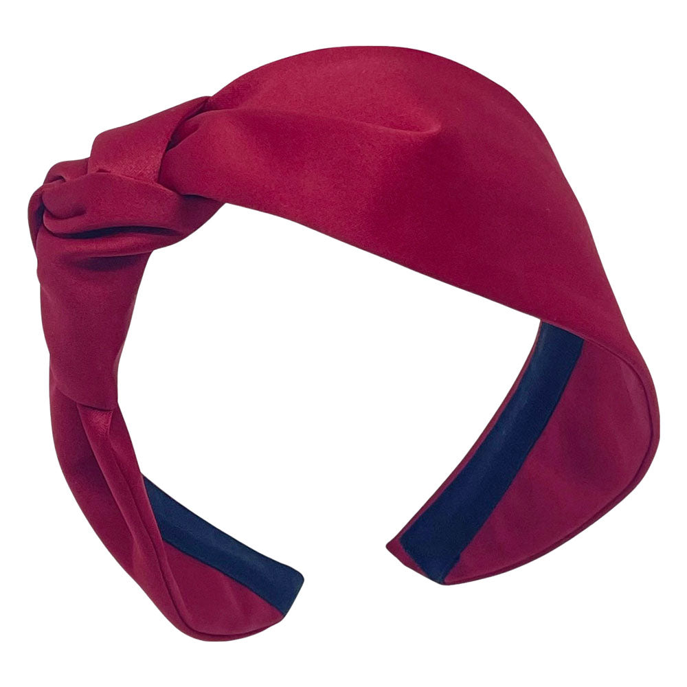 Lana Satin Side Knot Turban Headband – Jennifer Ouellette display picture 3