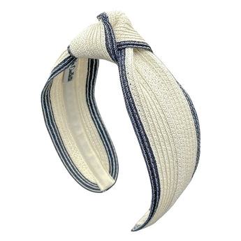 Straw Tie Turban Headband