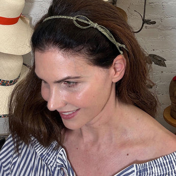 Straw Loop Bow Headband
