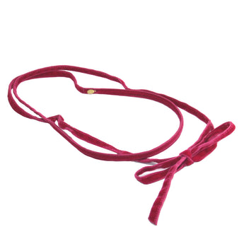 Skinny Velvet Headband with Long Ties