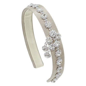 Floral Tassels Rhinestones Headband