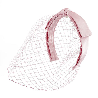 Grosgrain Center Bow Face Veil