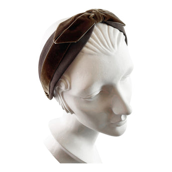 Grosgrain & Velvet Center Bow Headband