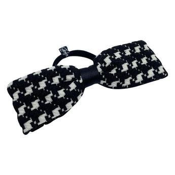Big Check Long Bow Hair Tie