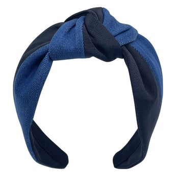 Blue Jean & Black Blair Turban