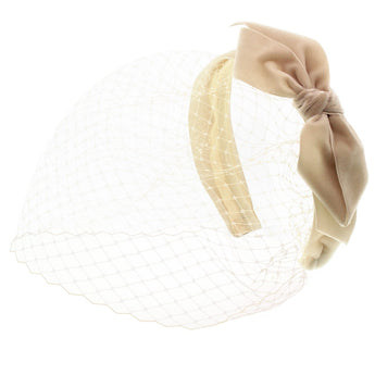 Face Veil With Velvet Side Bow
