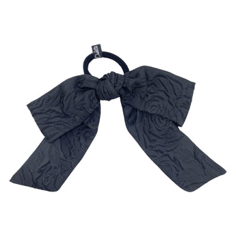 Black Rose Brocade Hair Tie