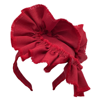 Frayed Grosgrain Heart Fascinator