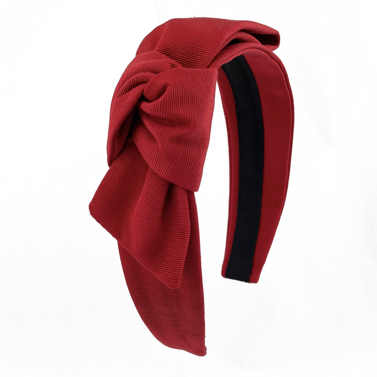 Vintage Jennifer Ouellette Wool Felt Knot Headband Jacqueline Grosgrain Side Knot Headband – Jennifer Ouellette main image 3
