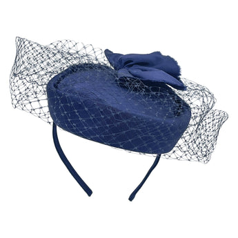 Cecily Grosgrain & Veiling Fascinator